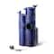 Glitzhome® 31.75" Cobalt Blue 4-Tier Dandelion Texture Vase-Shaped Ceramic Outdoor Fountain with LED Light